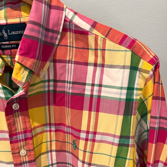 Ralph Lauren Classic Fit Oxford Shirt in Plaid Size M - Picture 4 of 4
